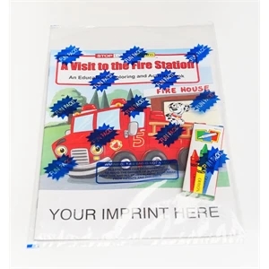A Visit to the Fire Station Coloring Activity Book Fun Pack