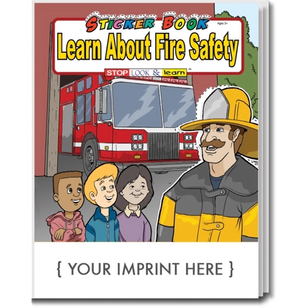 Learn About Fire Safety Sticker Book - Image 1