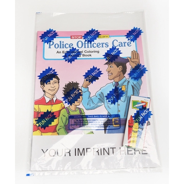 Police Officers Care Coloring and Activity Book Fun Pack - Image 1