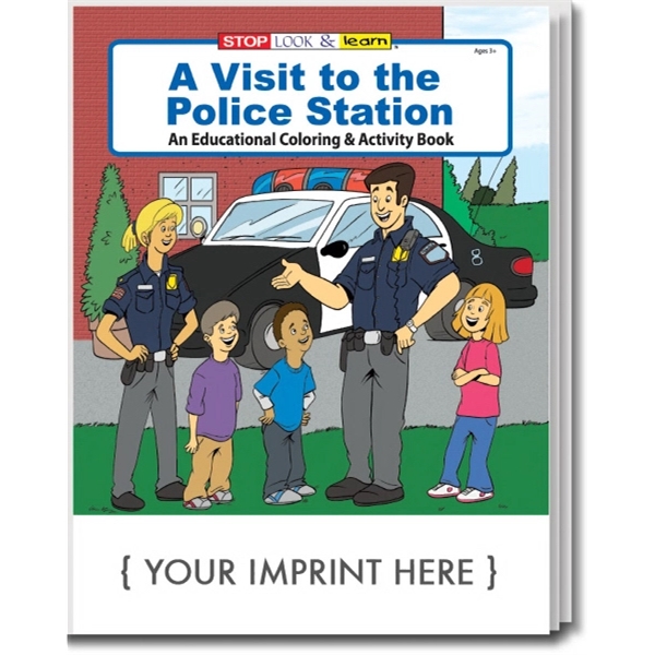 A Visit to the Police Station Coloring and Activity Book - Image 1
