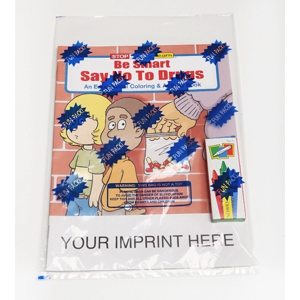 Be Smart Say No to Drugs Coloring and Activity Book Fun Pack - Image 1