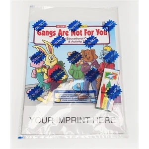 Gangs Are Not For You Coloring and Activity Book Fun Pack