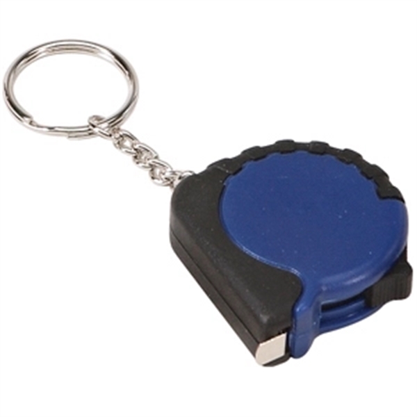 Two Tone Tape Measure with Keychain - Image 2