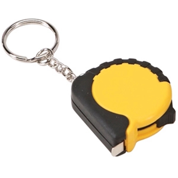 Two Tone Tape Measure with Keychain - Image 3