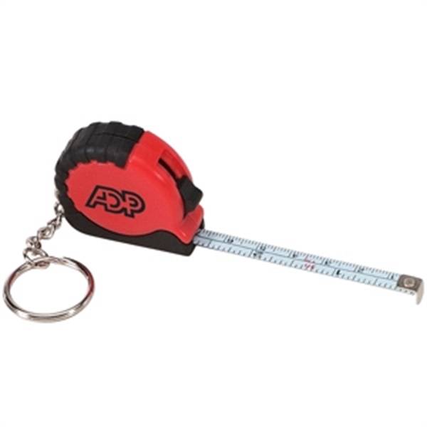 Two Tone Tape Measure with Keychain - Image 5