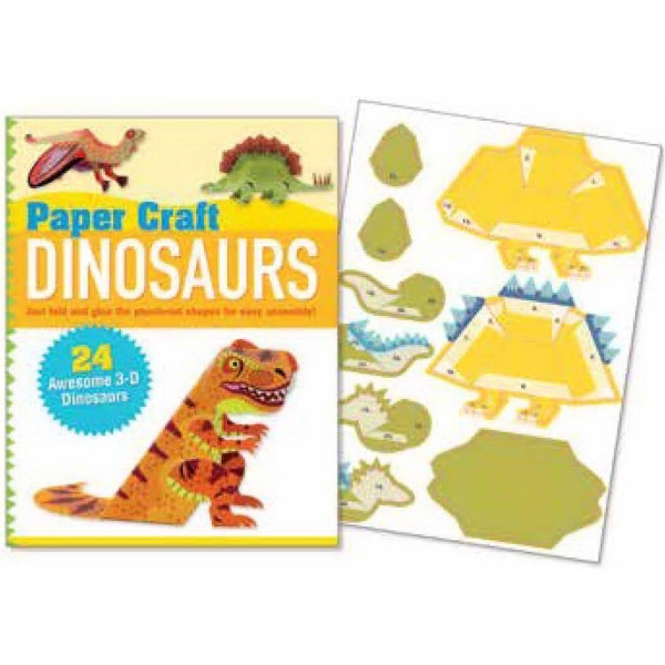 Paper Craft Dinosaurs Book