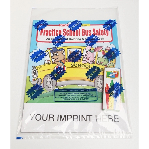Practice School Bus Safety Coloring Book Fun Pack - Image 1