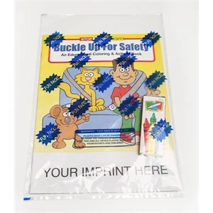 Buckle Up For Safety Coloring and Activity Book Fun Pack