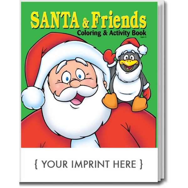 Santa and Friends Coloring and Activity Book - Image 1