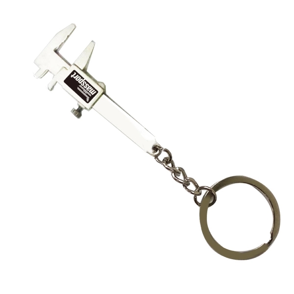 Metal Miniature Calliper Ruler Key Tag - Image 2