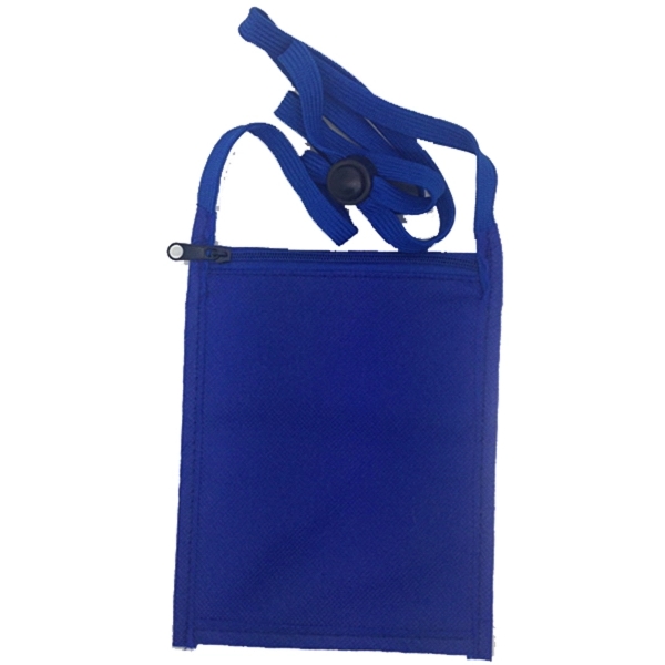 Standard Event Pouch w/ back zipper and Printed 3/8" Lanyard - Image 2