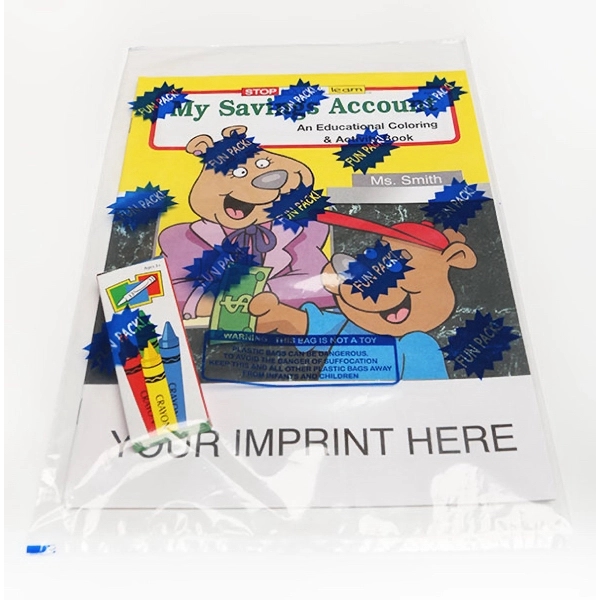 My Savings Account Coloring and Activity Book Fun Pack - Image 1