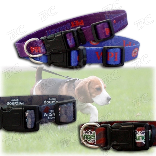 1"w Sublimation Full Color Dog Collar - Image 1