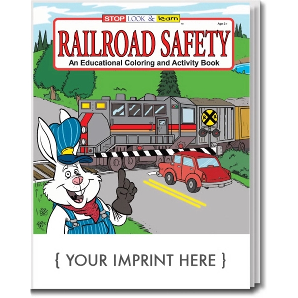 Railroad Safety Coloring and Activity Book - Image 1