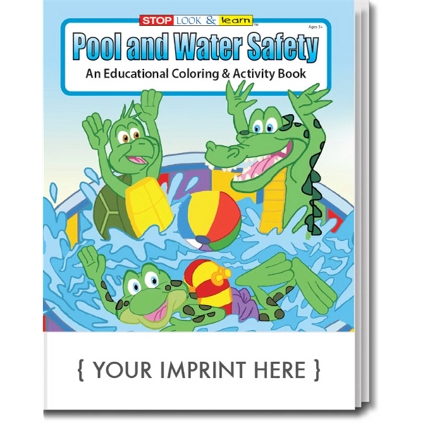 Pool and Water Safety Coloring Book - Image 1