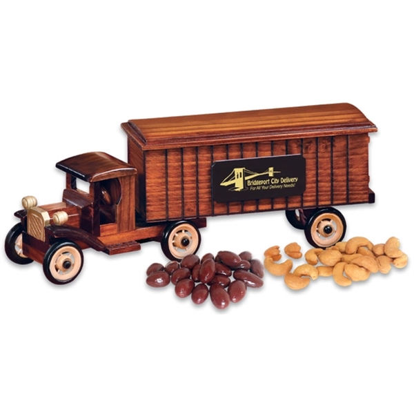 1930-Era Tractor-Trailer with Chocolate Almonds & Cashews
