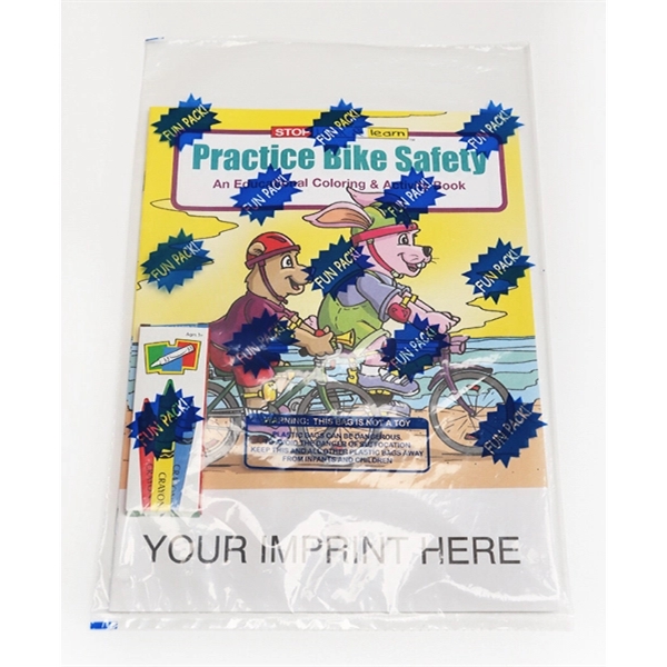 Practice Bike Safety Coloring and Activity Book Fun Pack - Image 1