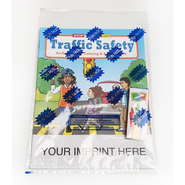 Traffic Safety Coloring and Activity Book Fun Pack - Image 1