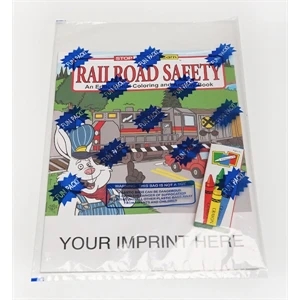 Railroad Safety Coloring and Activity Book Fun Pack
