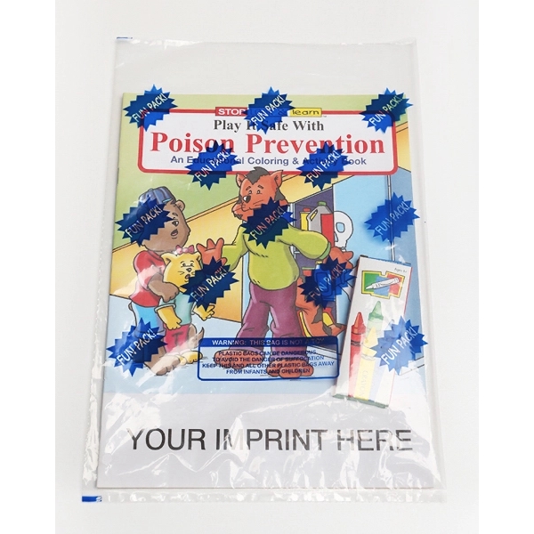 Play It Safe Poison Prevention Coloring/Activity Book Pack - Image 1