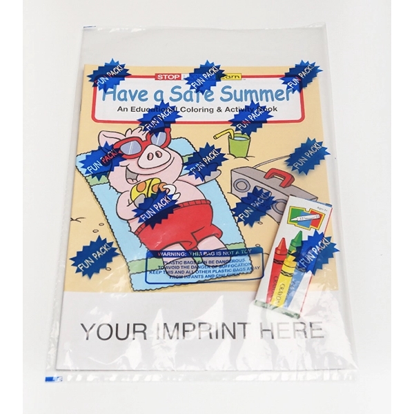 Have a Safe Summer Coloring and Activity Book Fun Pack - Image 1