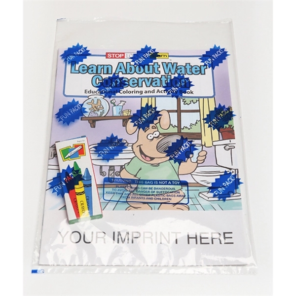 Learn About Water Conservation Coloring Book Fun Pack - Image 1