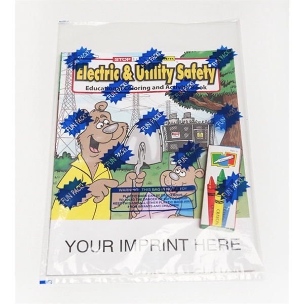 Electric & Utility Safety Coloring & Activity Book Fun Pack - Image 1