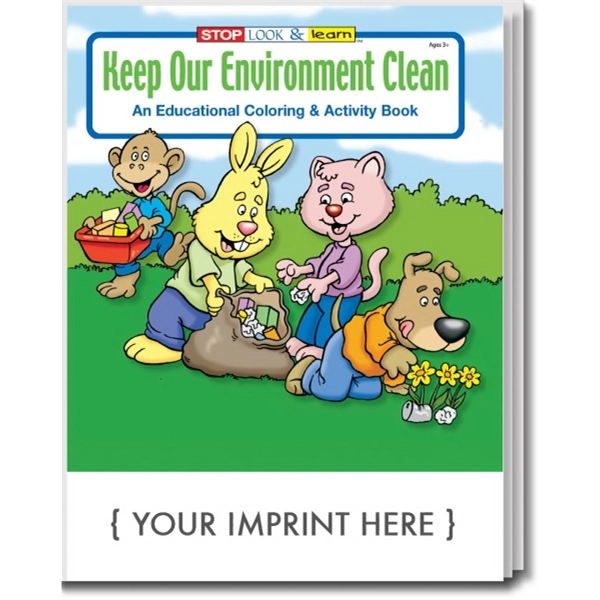 Keep Our Environment Clean Coloring and Activity Book - Image 1