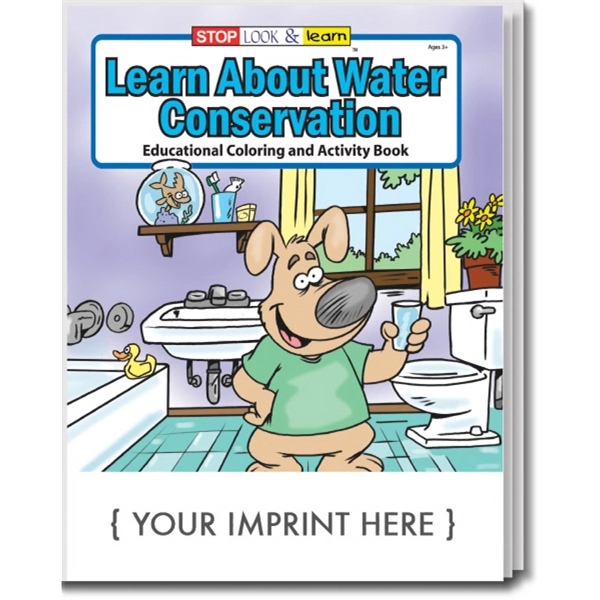 Learn About Water Conservation Coloring and Activity Book - Image 1