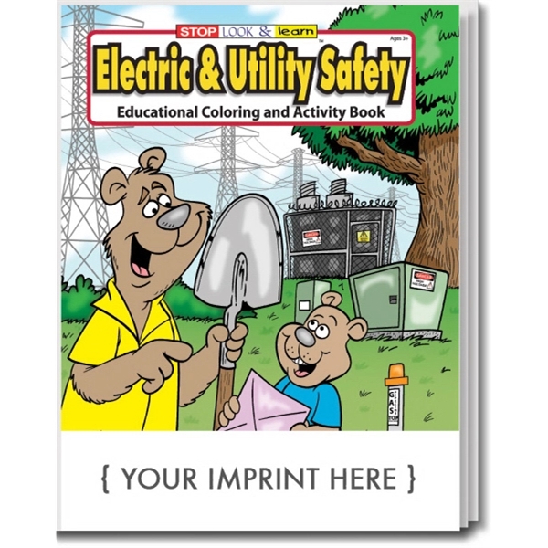 Electric & Utility Safety Coloring and Activity Book - Image 1