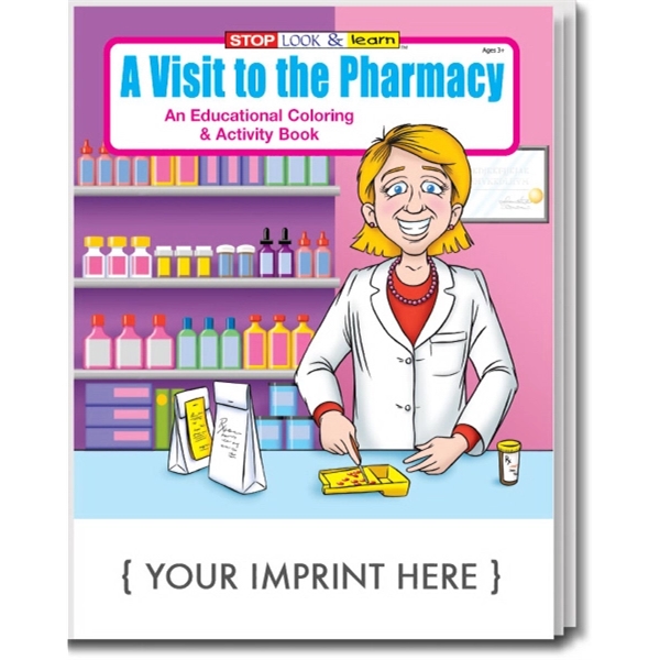 A Visit to the Pharmacy Coloring and Activity Book - Image 1