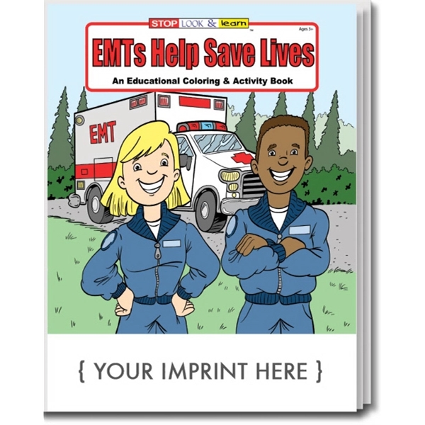 EMTs Help Save Lives Coloring and Activity Book - Image 1