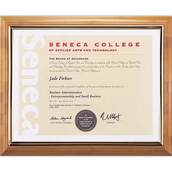 Bamboo Certificate Holder - Image 1