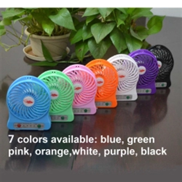 Desktop Rechargeable USB Fan With 3 Speed And 1200mAh Built - Image 11