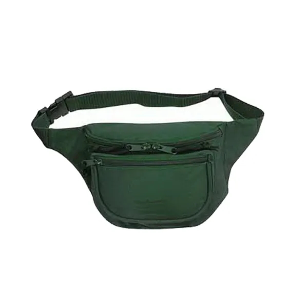 600D Polyester Three Pocket Polyester Fanny Pack - Image 4