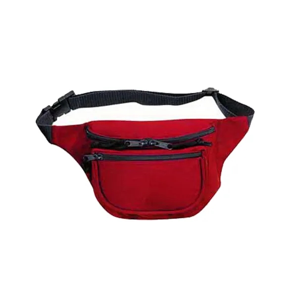 600D Polyester Three Pocket Polyester Fanny Pack - Image 6