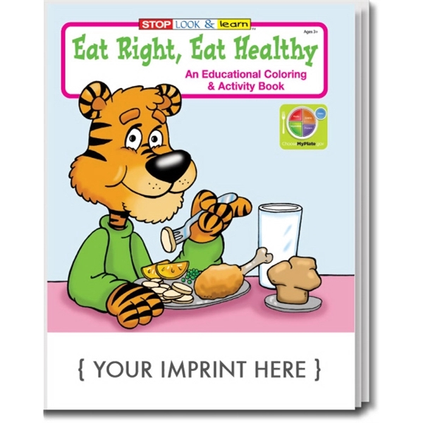 Eat Right, Eat Healthy Coloring and Activity Book - Image 1