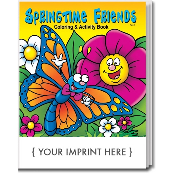 Springtime Friends Coloring and Activity Book - Image 1