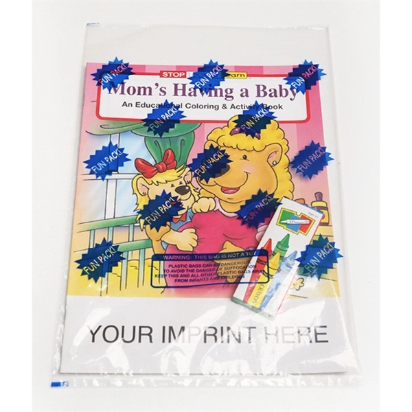 Mom's Having a Baby Coloring and Activity Book Fun Pack - Image 1