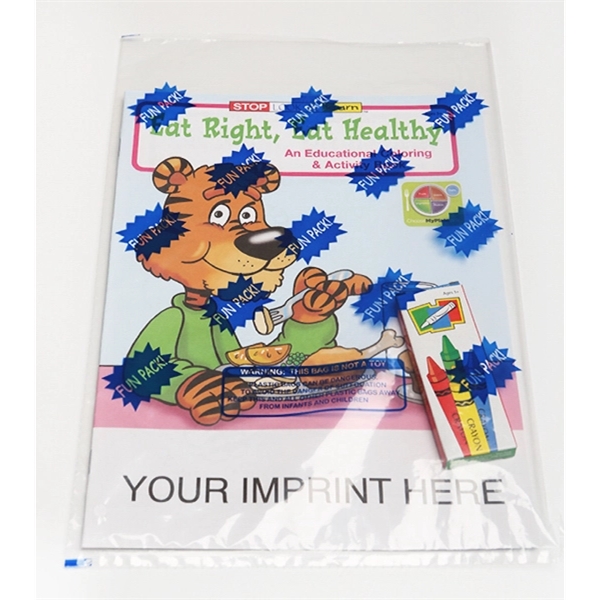 Eat Right, Eat Healthy Coloring and Activity Book Fun Pack - Image 1