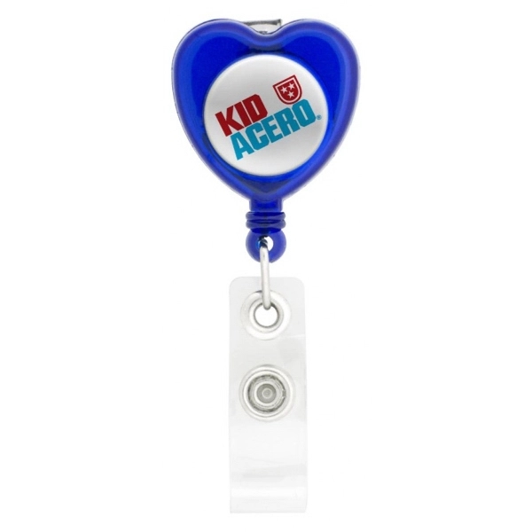 Heart-Shaped Retractable Badge Holder - Image 4
