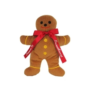 8" Gingerbread Man with Ribbon and One Color Imprints