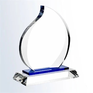 Blue Internal Flame 7" Award