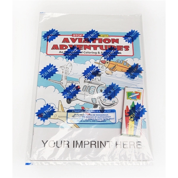 Aviation Adventures Coloring and Activity Book Fun Pack - Image 1