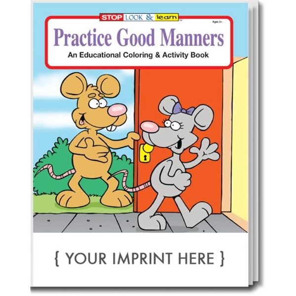 Practice Good Manners Coloring and Activity Book - Image 1