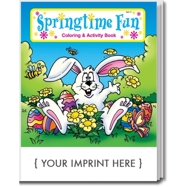 Springtime Fun Coloring and Activity Book - Image 1