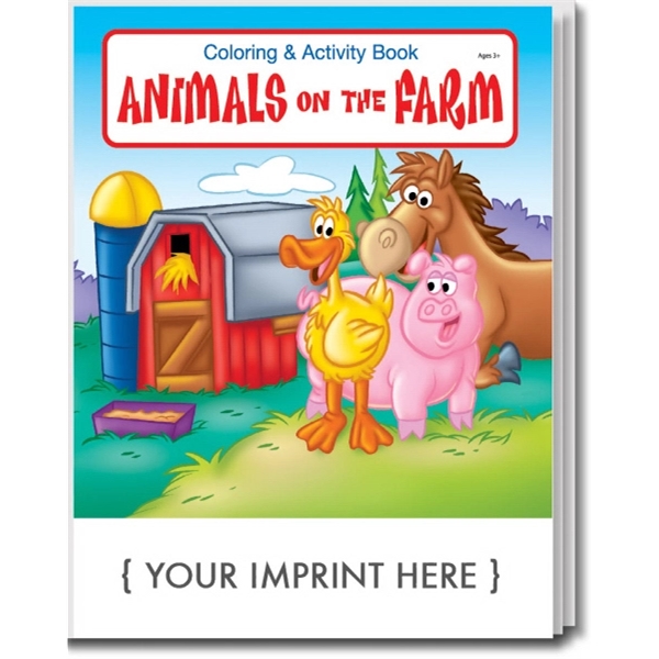 Animals on the Farm Coloring and Activity Book - Image 1