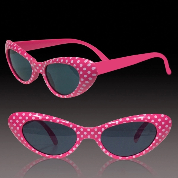 Pink Polka Dot Funky Costume children's sunglasses