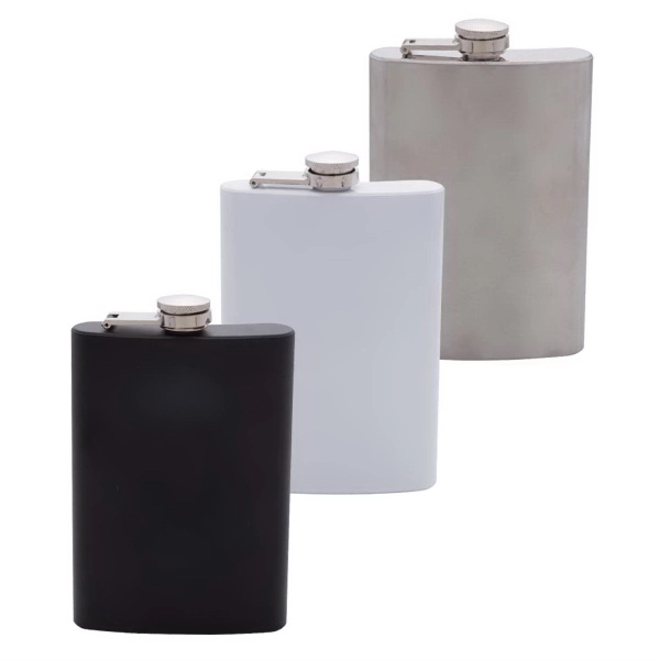 Stainless Steel 8 oz. Flask - Image 1
