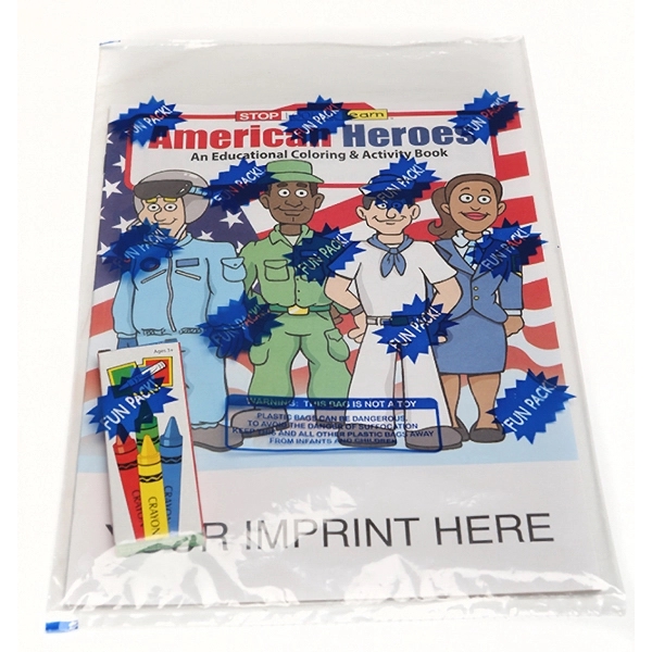 American Heroes Coloring and Activity Book Fun Pack - Image 1